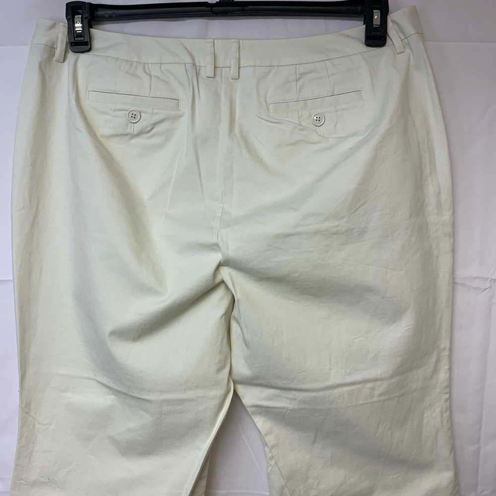 Talbots Capri Pants Khaki Classic Causal Preppy Neutral Timeless SZ 18W Petite - Picture 5 of 10